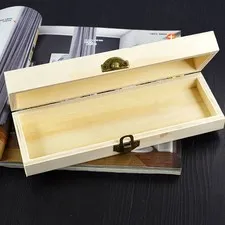 Wooden Box For Outdoor Travel For Storing Jewelry Hair Clip Natural Color