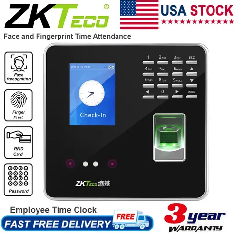 ZKTeco FA200 Biometric Fingerprint Time Clock Attendance System TCP/IP USB
