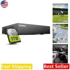 Pro 8-Channel 1080P DVR 1TB Drive HDMI Output Motion Detection