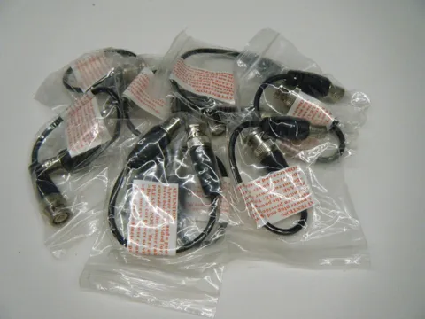 Lot of 8 BNC Flying Lead Extension cables for hassle free DVR camera connections