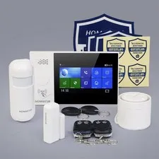 HOMSECUR Wireless WIFI 4G 2G RFID LCD Burglar Intruder Alarm System
