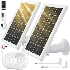 Solar Panel for Ring Camera, 2 Pack Solar Panels for Ring Security Camera, 5W So