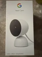 Google Nest Indoor Security Cam 1080p (Wired) 2nd Generation Color: Snow SEALED