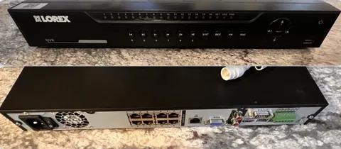 LOREX 8CH 4k POE NVR + 2 Lorex Bullet Cameras + Q-See Dome - Tested - 3TB Purple