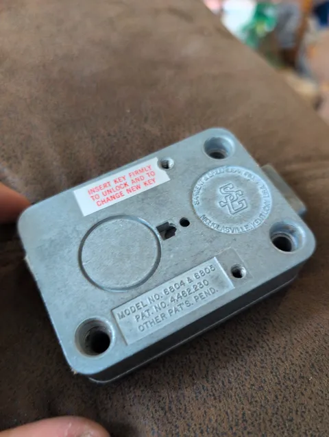 S&G Sargent & Greenleaf  6804 6805 7-lever safe lock No key