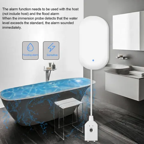 Wifi Water Leakage Detector Water Leak Sensor, Wireless for Kitchen Home