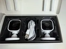 Blink Mini Indoor Plug-In HD 1080p Smart Security Camera - Pack of 2 Open Box