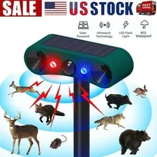 Solar Wireless Motion Sensor Alarm 13 Sound Detector 130db Loud Noise Outdoor US