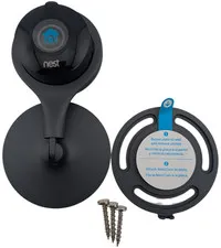 Google Nest Cam A0005 Indoor Security Camera w Stand Wall Plate Screws No Cable