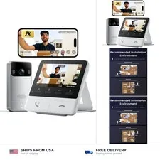 SwitchBot Video Doorbell Camera Wireless with Monitor, No Subscription, 4.3 I...