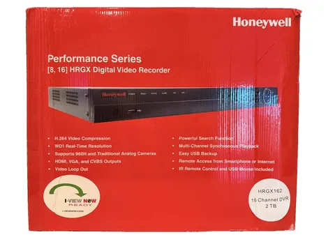 Honeywell HRGX162 16 Channel DVR 2TB HDD 960H CCTV Security Recorder NEW