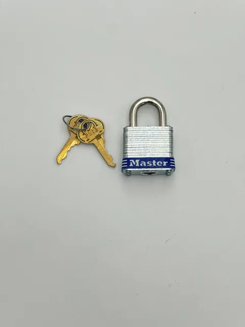 Master Lock 1-1/8 in. Steel Padlock Security Level 3 (7KAD) - Includes 2 Keys