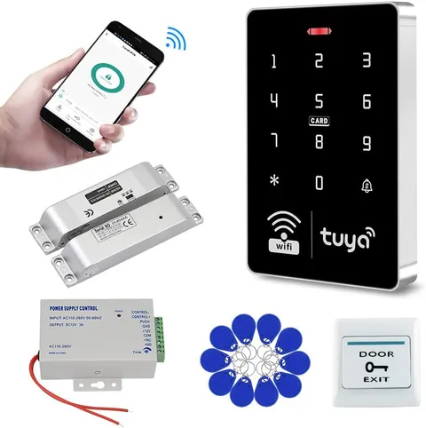 Smart Wifi RFID Access Control Kit with Waterproof Lock & App Unlock