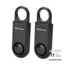 2 Pack Personal Safety Alarm Replaceable Battery | Ultra-Lightweight 0.7 BLACK