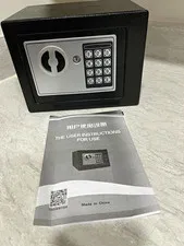 Black Metal Kid Coin Vault with Combination Lock