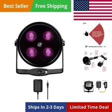 80ft IR Illuminator | AI4 No Hot Spot Wide Angle Infrared Light for Security ...