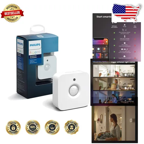 Automate Lights Hue Motion Sensor Wireless Battery AAA Included