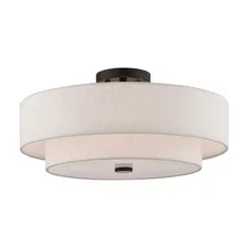 Livex Lighting Height 18", Diameter Canopy Size 4.75" D, English Bronze
