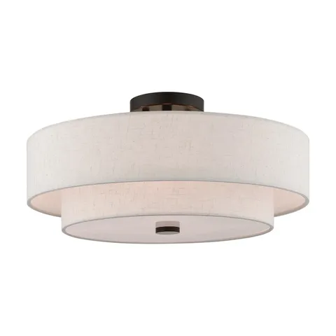 Livex Lighting Height 18", Diameter Canopy Size 4.75" D, English Bronze
