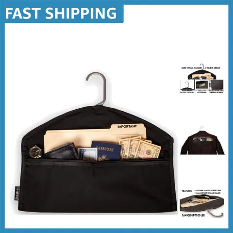 Hanger Diversion Safe with Hidden Pocket: Discreet Security for Valuables
