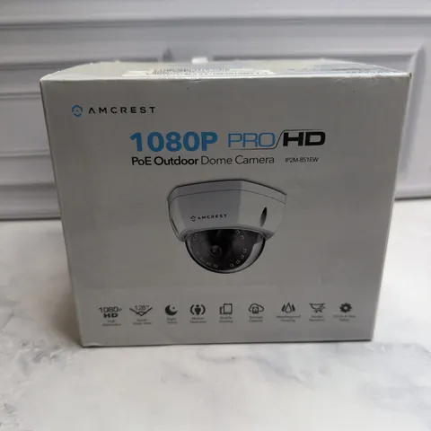 Amcrest IP2M-851EW 1080P ProHD PoE Outdoor Dome IP Security Camera Open Box