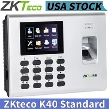 ZKteco K40 Access Control TCP/IP Clock Biometric Fingerprint Time Attendance US