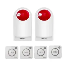 SINGCALL Siren Alarm Button SOS Alert System