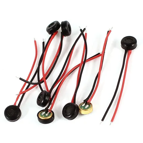8pcs Electret Pick-up Condenser Microphone Port Dual Wire 4mm x 2mm