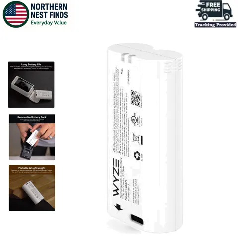 High-Capacity USB-C Battery Pack for Continuous Power to Battery Cam Pro Devices