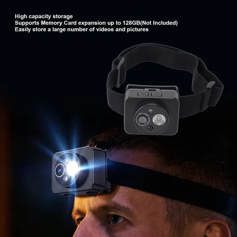 1080P 2MP HD Headlight Camera Motion Sensor Recorder For Outdoor Adventure New