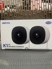 Infiya K1 2K No Drill Window Security Camera Open Box Never Used