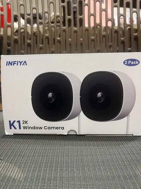 Infiya K1 2K No Drill Window Security Camera Open Box Never Used