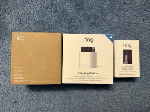 Ring Intercom Audio Bundle (UK Import) w/ 2 Batteries And Dual Charging Station