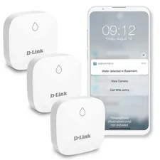 D-Link Add-On Remote Battery-Powered Water Leak Sensing Pod Long-Range