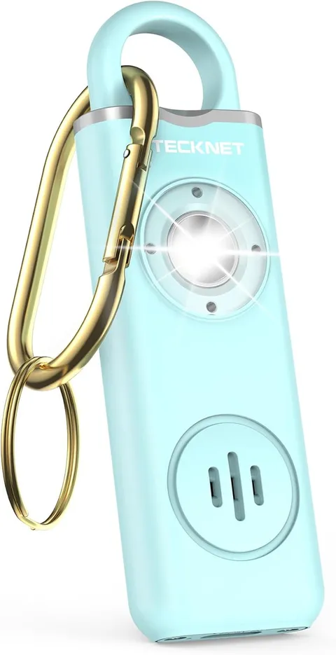 TECKNET 130dB, Alarm, Rechargeable, Self Defense, Keychain ,SOS Light Siren