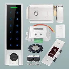 HOMSECUR House Gate Door Security RFID Reader Doorbell Access Control System Kit