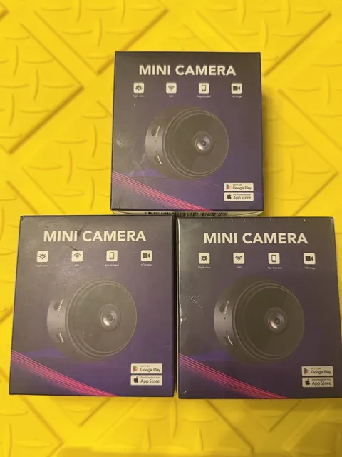 3 Pack FTY Mini Security Camera Wi-Fi Night Vision Magnetic New in Box
