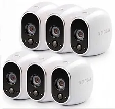 LOT OF 6 ARLO Wireless Security Cameras Netgear Night Vision Model VMS3630B-100N