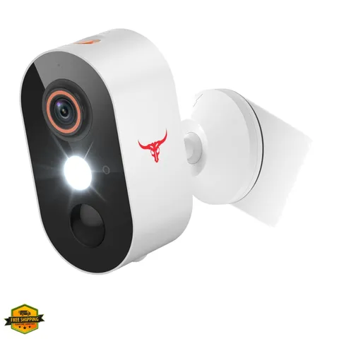 1080p Wireless Security Camera with AI Human Detection, Night Vision, 2-Way T...
