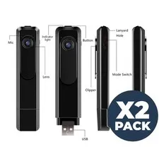1080P Mini Body Cam Portable Wearable Clip Pocket Cam Video Recorder DVR USB PK2