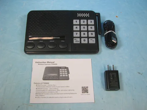 Lot of 2 10-Channel Wireless Intercom System for Home FTAN40A - FREE SHIPPING