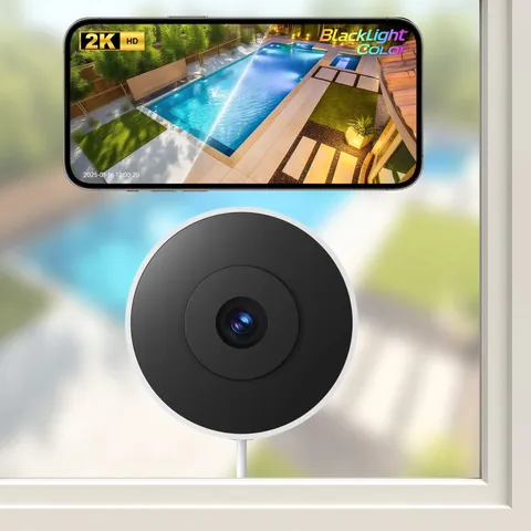 Window Camera, 2.4G&5G WIFI Home Security Camera 2K Indoor Outdoor Cameras for H
