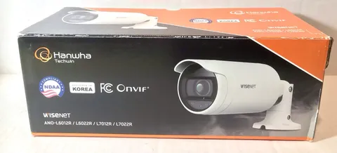 Hanwha Vision ANO-L6012R 2MP IR Bullet IP Camera New Open Box PoE Wisenet