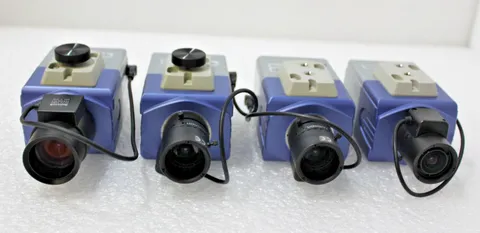 Lot of 4 Panasonic WV-CP484 Super Dynamic Color Camera /lens Included