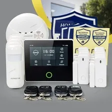 HOMSECUR Wireless WIFI 4G 2G LCD Home Security 4.3" Alarm System