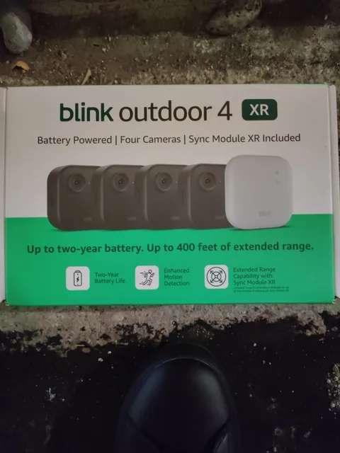 Blink Outdoor 4 XR Wireless Smart 1080p Security Camera with Two Year Battery Li