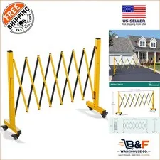 Lightweight & Sturdy 8FT Metal Safety Barricade - Easy Installation Design