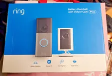 Ring Battery Doorbell 2nd Gen (newest model) Retinal 2K + Indoor Cam Plus