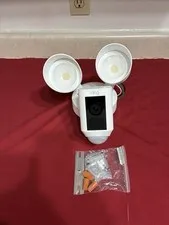 RING Floodlight Cam Wired with Motion-Activated 1080P HD Video - White 5AT3T2