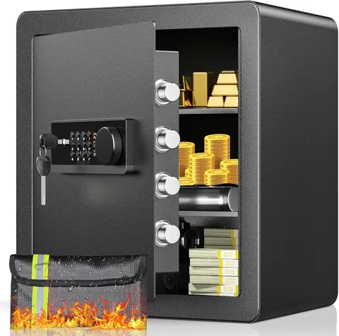 Locksworth 2.0 Cubic Feet Fire Safe Box for Home Use Fireproof Waterproof